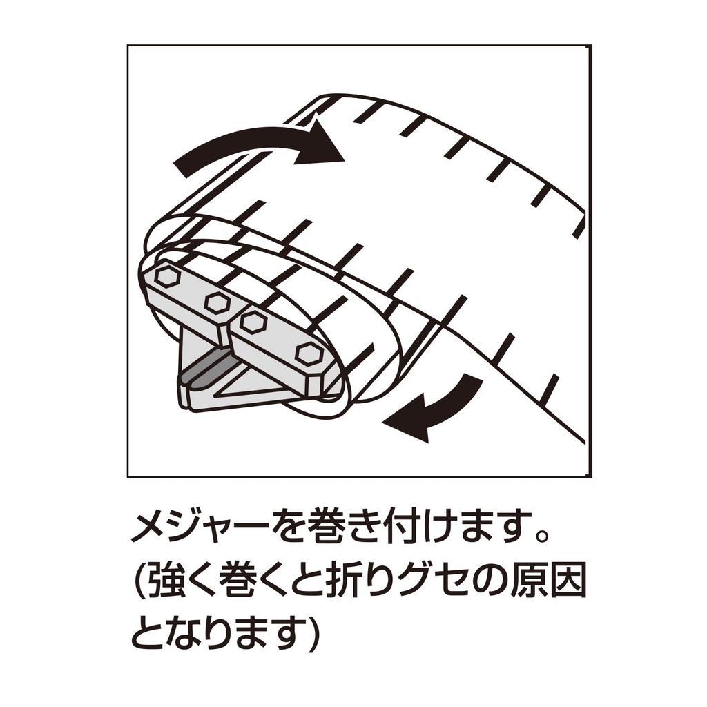 Daiichiseiko NOGISCALE 125 with Carabiner – Caliper-Style Fishing Measuring Tape (Up to 125 cm)