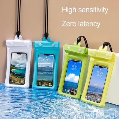 Wasserdichtes Handy-Beutel-Befestigungsband, Touchscreen, klares Fenster, auslaufsicheres Lanyard, PVC, universeller Handy-Trockenbeutel, Schutz für Handy-Zubehör