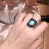 Rings Turquoise Jewelry High Quality Seiko Men'S And Women'S Round Bohemian Copper