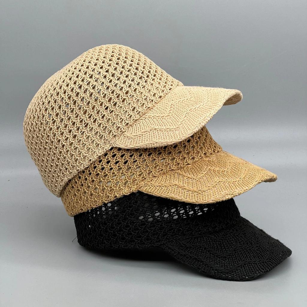 Spring And Summer Hats For Women Baseball Cap Hollow Thin Outdoor Travel Sun Protection Hat Casual Cap 2025 New Sunhat Wide Brim