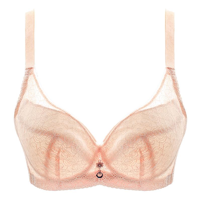 

Ультратонкие кружевные бюстгальтеры Meizimei для женщин, укороченный топ Bh, пуш-ап BCD, нижнее белье больших размеров 36, 38, 40, летний сексуальный бюстгальтер без косточек 46/105E бежевый