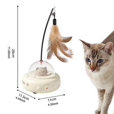 Electric Cat Toy Pet Moving Supplies Robotic Kicker for Home Use White