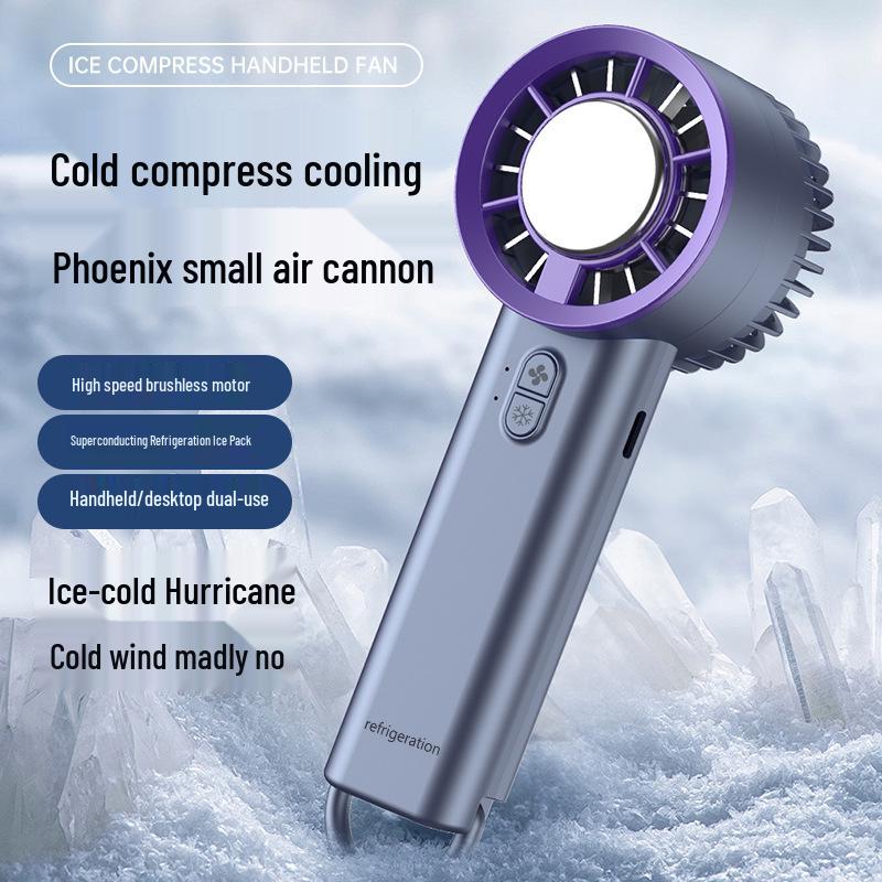 Portable USB Rechargeable Cartoon Mini Fan with Long Battery Life for Summer Cooling