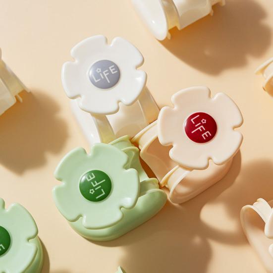 Stojan na houbičky a utěrky s bezzávrtným lepicím upevněním Kuchyňské a koupelnové dřezy Design s odtokem Květinový tvar Úložný organizér