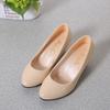 Women's Fashion Thick Heel Shoes Spring New Square Head Shallow Mouth Anti-slip Wear-resistant High Heels