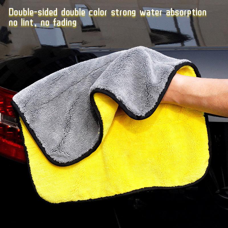 5pcs Car Care Wash Tools Thick Plush Soft Microfiber Cleaning Polishing Towels 30x40cm