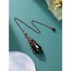 PESOENTH Black Obsidian Crystal Pendulum Dowsing Divination Scrying Pendulum with Bronze Wrap Healing Stone Gemstone Quartz Point Pendant Spiritual