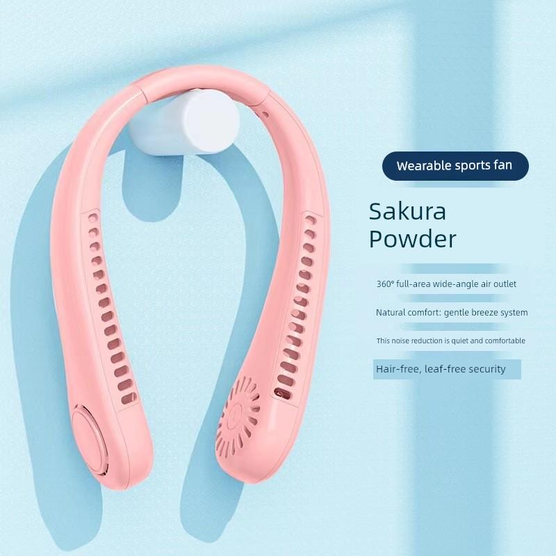 German Neck-Hanging Fan, Portable and Convenient Cooling Device for Lazy People, Mini Strong Wind, Silent, Powerful, Cooling, Refreshing, Lightweight