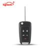 Kigoauto Afstandsbediening Sleutelhoes Shell 5 Knoppen Klapsleutel Fob Vervangende Hoes voor Buick LaCrosse GL8 Chevrolet Volt 2010-2015