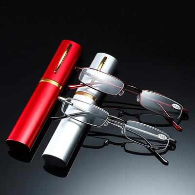 Reading Glasses Men Women Ultra-light Portable Anti-fatigue Presbyopia Eyeglass Diopter Eyewear with Glasses Case+1.0 To +4.0