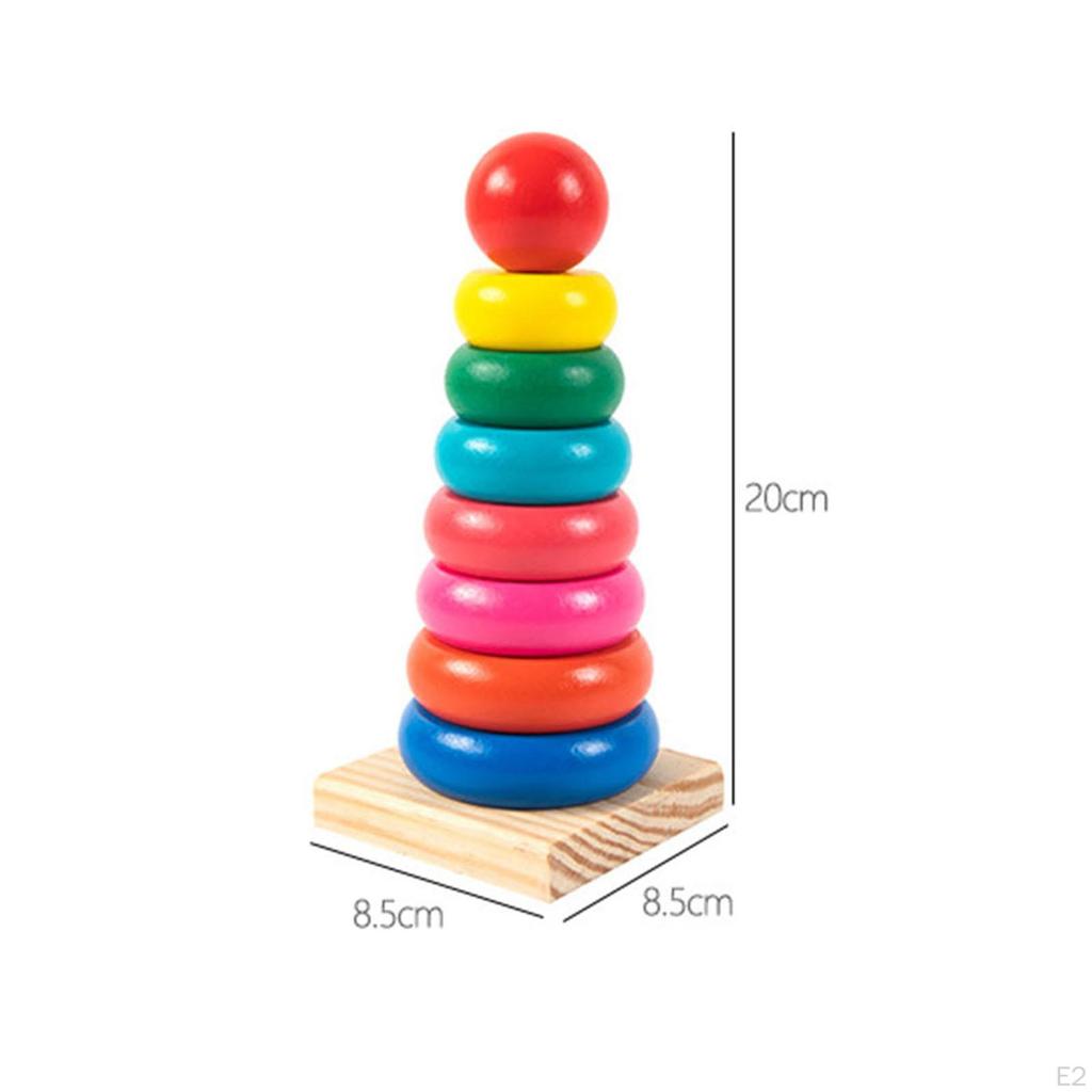 Rainbow Stacker Toy for Creative Learning