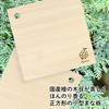 Kicoriya Japanese-made Hinoki Cypress Wood Cutting Board, 25cm Square, Small Size, with S-hook.