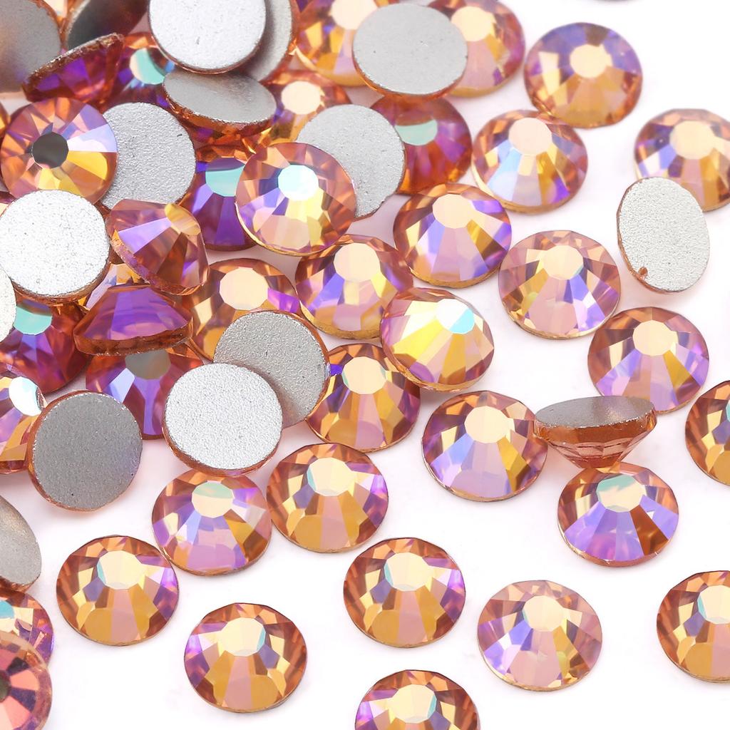 Pujiang Crystal Rhinestone Skleněné ploché dno Diamond Oblečení Doplňky Kulatý vrták na nehty DIY Náušnice Taška Samolepka Vrtačka