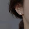 2024 New High-End S999 Sterling Silver Heart Earrings for Women