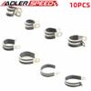 10Pcs Rubber Lined P Clips Wiring Hose Clamp Pipe Cable Mounting Fix Fasteners Hardware Electrical Fittings High Quality