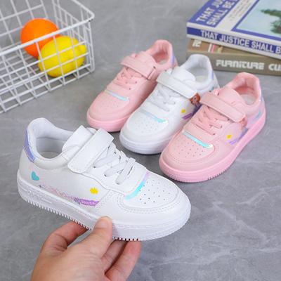 Meisjes Boardschoenen Herfst Kleine Witte Schoenen Basisschool Cartoon Casual Schoenen Schoolmeisjes Prinses Enkele Schoenen Schattig Roze