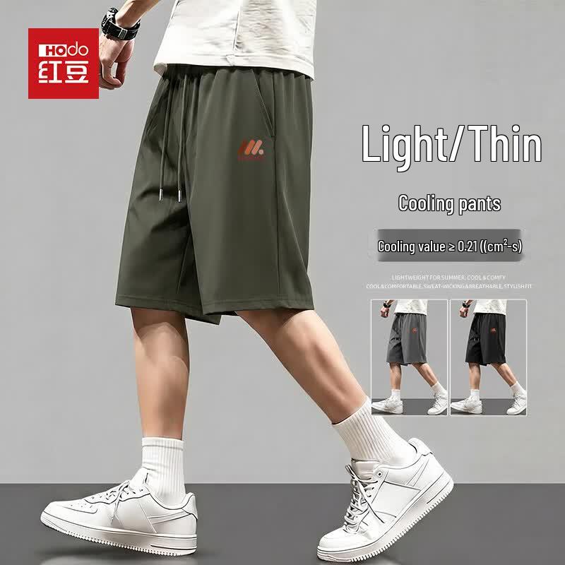 Hodo Men s Ice Silk Casual Mid-Length Shorts 3XL