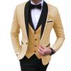 Mens Suits 3 Pieces Party Costume  Slim Fit Suits Blazer & Pants & Vest for Wedding