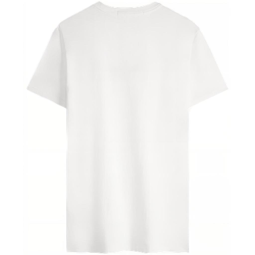 Calvin Klein Minimalist Classic Printed Cotton Commuter Short Sleeve T-Shirt Men Tops White J323261-YAF
