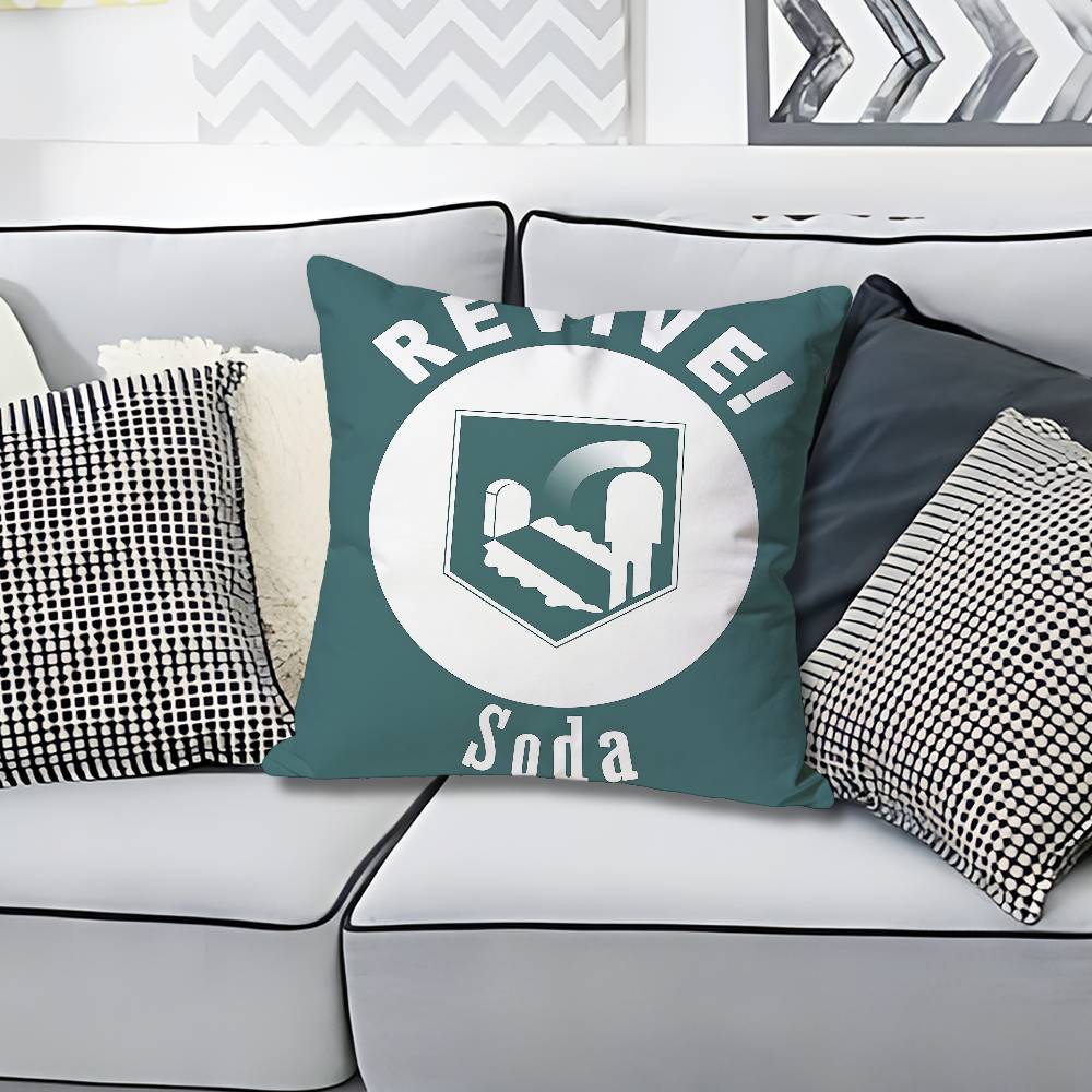 JJuggernog Revive Speed Soda Logo Celebrity Merchandise AllMatch Printed Pillow Case Sofa Car Office Room Decoration Protector