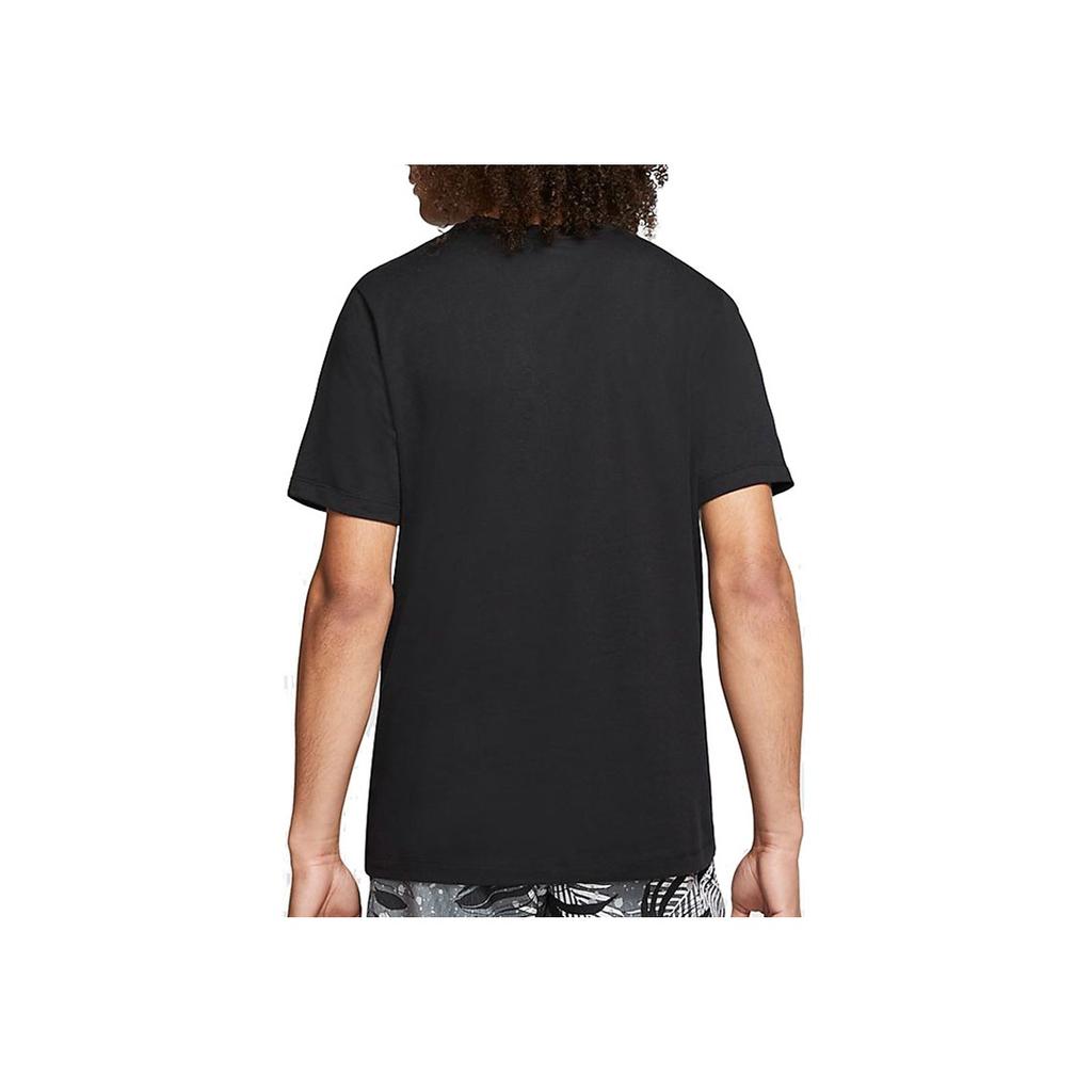 Jordan Poolside Floral Letter Print Short Sleeve T-Shirt Men Tops Black CQ2061-010