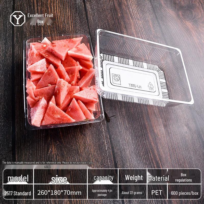 Disposable Clear Fruit Packaging Container with Lid
