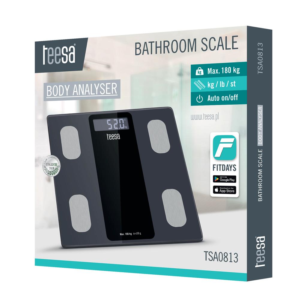 Teesa Body Analyzer Bathroom Scale with Body Composition Analysis