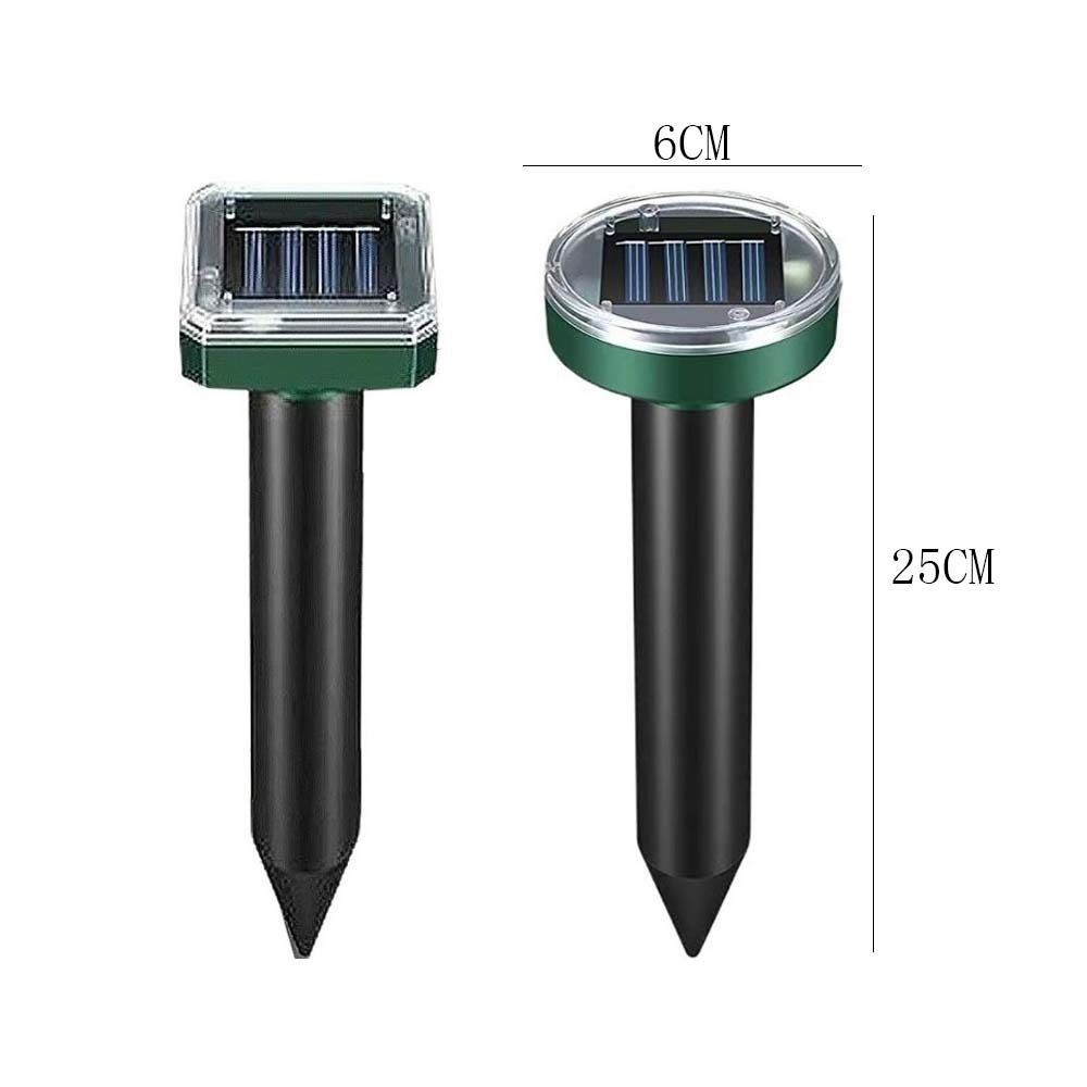 Quick Rodent Repellent Ultrasonic Snake Repellent Inserted Waterproof Solar Powered Snake Repellent Square Round Plastic Outdoor
