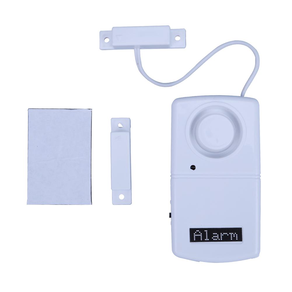 Mini Window Magnetic Alarm System Battery Powered Sticky  Alarm Sensor Loud Voice Easy Installation for Factory Company