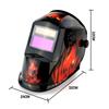 Welding Helmet & Goggle Lenses Rossi Solar Flame Job Auto Darkening Welding Helmet Mask Mig/Arc/Tig Welder Machine