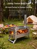 Star-Ultra-Ti Pure Titanium Multifunctional Folding Wood Stove for Portable Outdoor Camping and Tent Heating