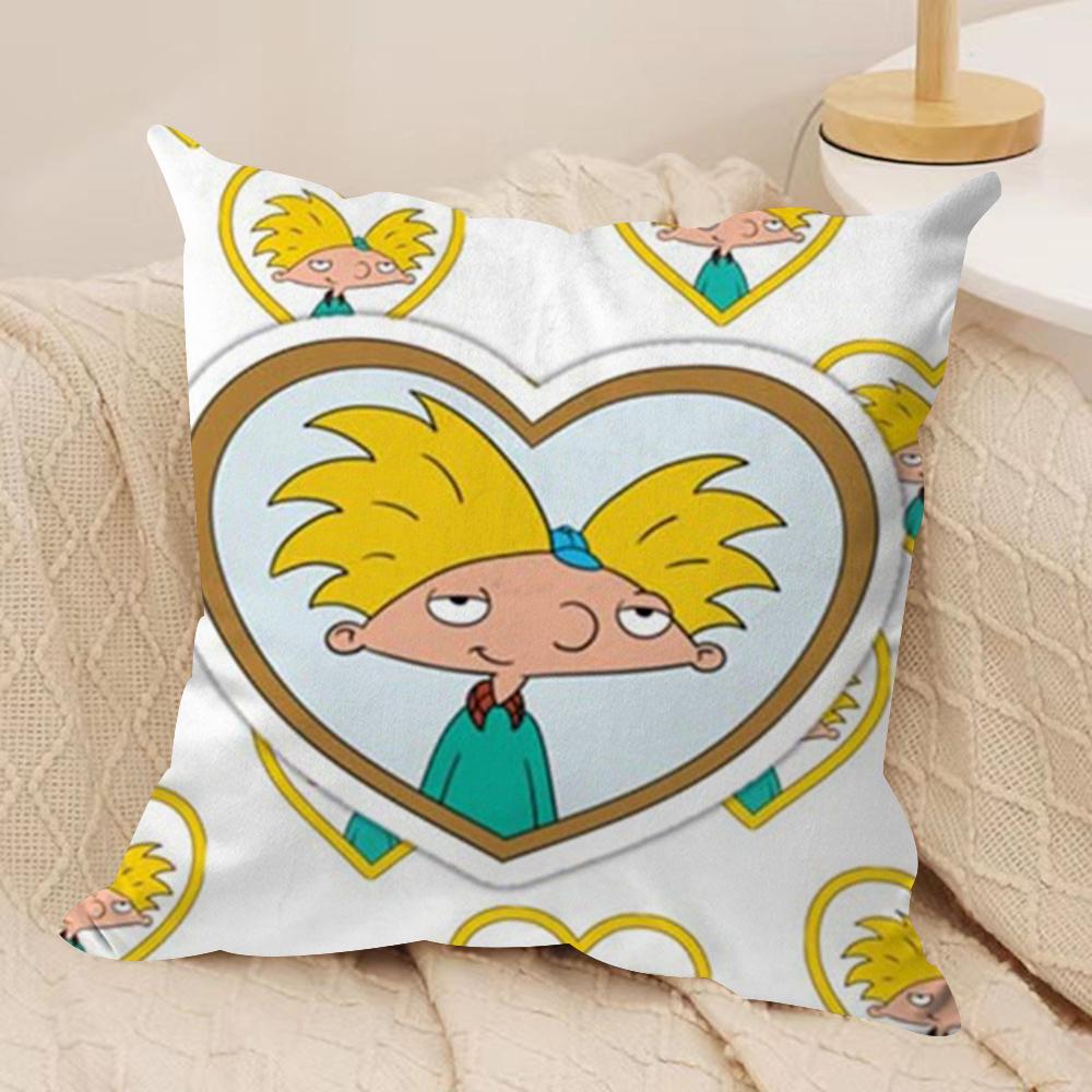 

Cartoon HHey ArnoldS Cushion Cover Soft Plush Throw Pillow Cover DoubleSided Printed Cushion Case Cozy Sofa Home Decor 30x30cm
