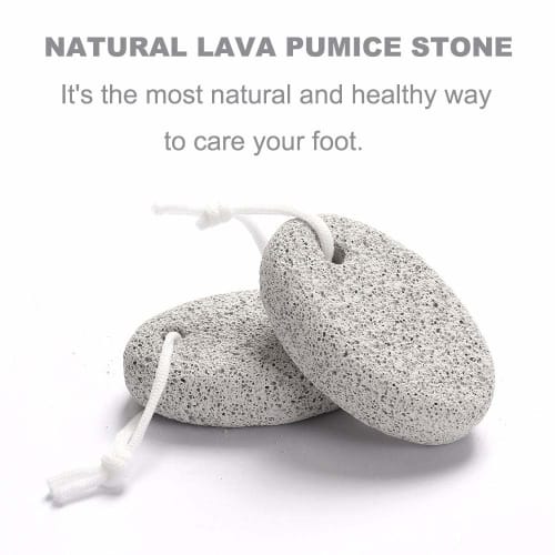 Borogo Natural Pumice Stones for Feet, 5-Pack Lava Pedicure Tool, Hard Skin and Callus Remover for Feet and Hands - Natural Foot Rasp, Exfoliates and
