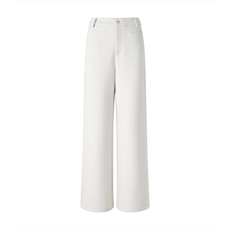 Women s High-Waist Wide-Leg Pants - Solid Color, Slimming & Casual, 2026 Early Spring Collection XL