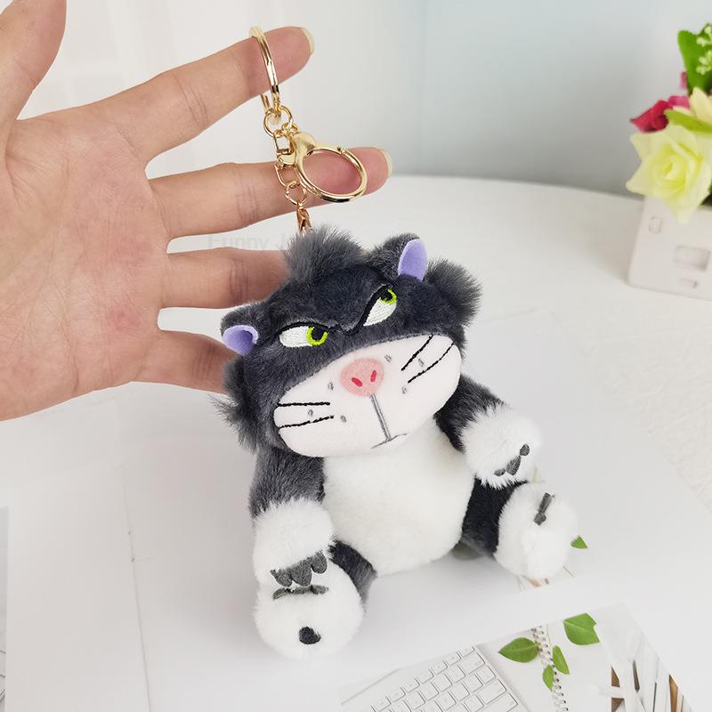 Non-Toxic 12Cm 4 Colors Lovely Lucifer Plush Keychain Doll Kawaii Bag Pendant Plush Stuffed Toy Backpack Pendant Birthday Gift For Childre