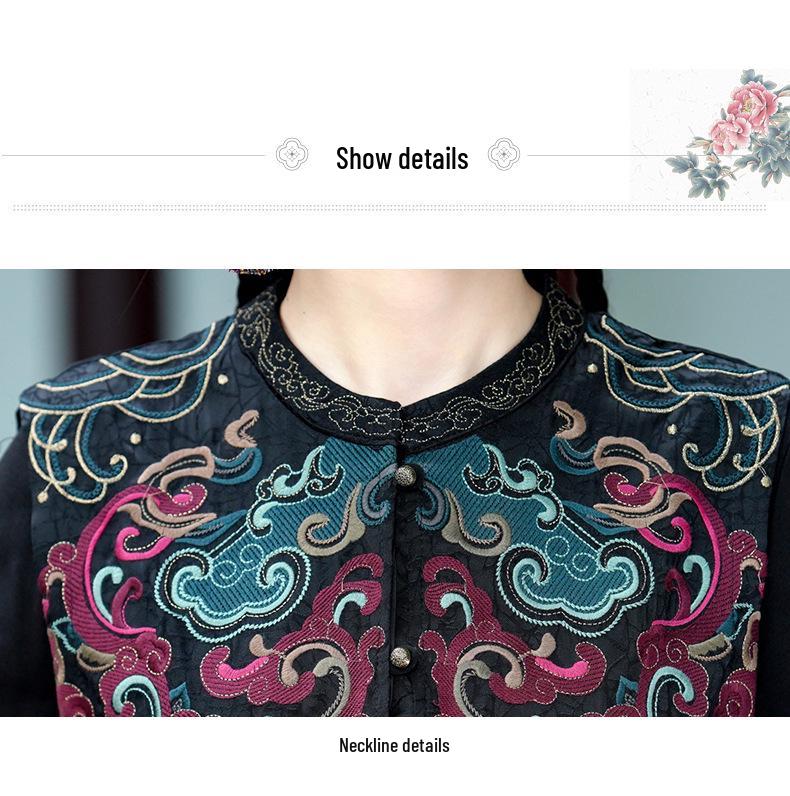 Ethnic Style Women's Sleeveless Embroidered Vest Jacket