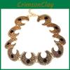Bohemian Style Necklace Alloy Geometric Artificial Turquoise Jewelry For Casual And Gift Use
