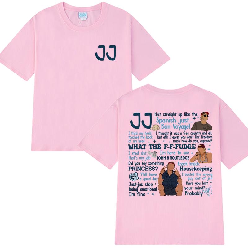 2025 New In JJ Maybank T Shirts Men Women OBX Quotes Short Sleeve T-shirt Unisex Rudy Pankow Oversized 100% Cotton Clothing Tops