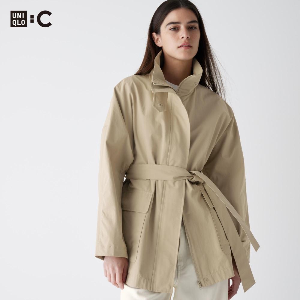 

UNIQLO JAPAN пальто оверсайз с воротником-стойкой