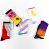 Ladies Spring Creative Coconut Moon Skateboard Mid Tube Cotton Socks