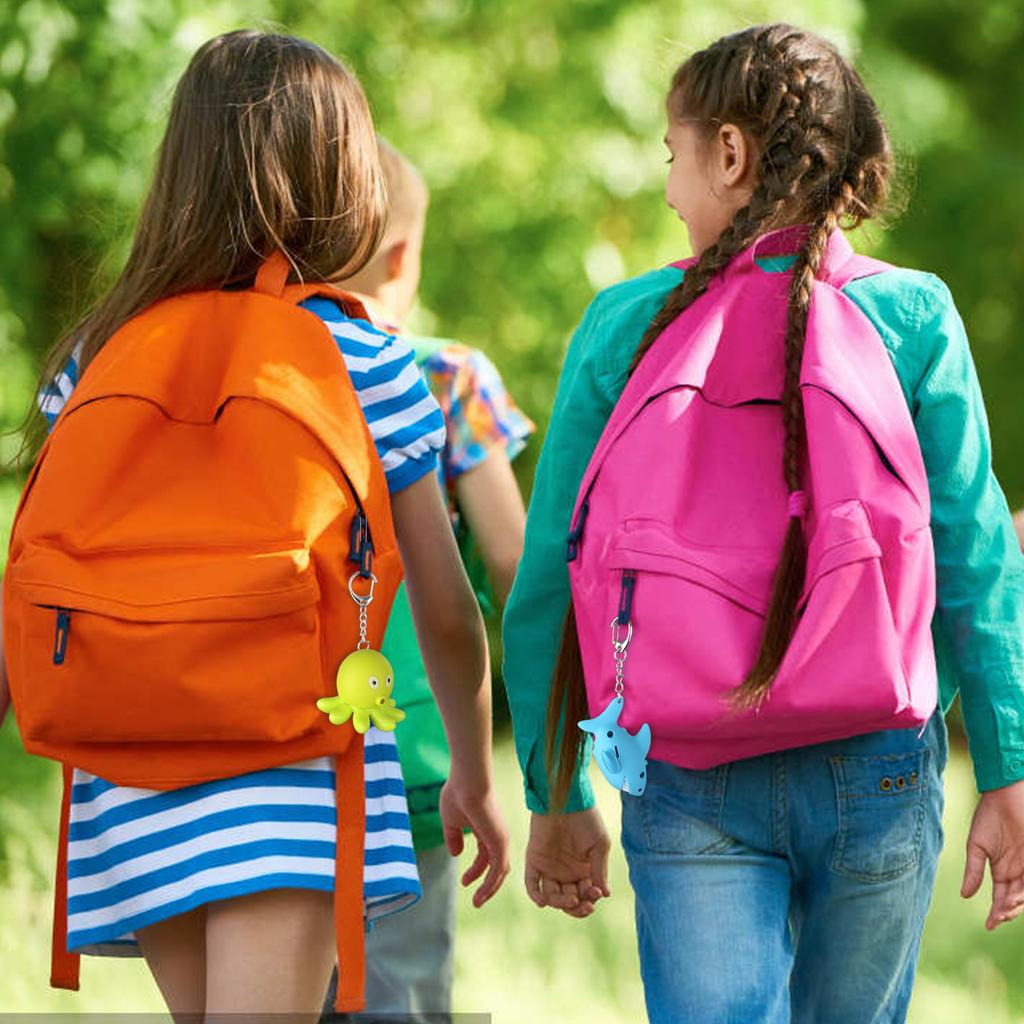 9 Stück Krankenschwester-Taschenlampe, Kinderkrankenschwester-Taschenlampe, Schlüsselanhänger mit Tier-Taschenlampe, Schlüsselanhänger, Delphin, Löwe, Flamingos, Dinosaurier, Hai, Nashorn