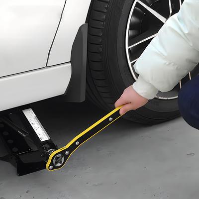 Auto Labor-Saving Car Jack Ratchet Wrench Jack Garage Tire Wheel Lug Wrench Handle Labor-saving Scissor for Small Cars SUVs Vans