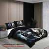Black White Tigers Pattern 3D Printed Duvet Cover Set Soft Comfortable Bedding Set Wildlife Style Quilt Cover Set Pillowcases