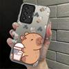 Cartoon Cute Capybara Back Phone Cover Case for Samsung Galaxy A04 A05 A06 A07 A50 A54 A03 A71 A10 A20 A56 A72 A51 A52