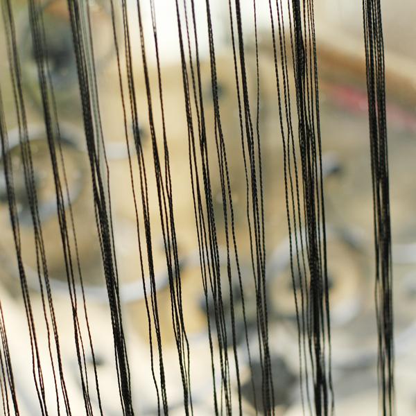 Fringe Window Divider Tassel Hanging String Door Curtain Black