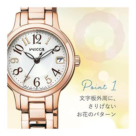 [Citizen] Watch Wicca (Pink Gold/Waterproof/Ladies) KH4-963-13 Citizen Pink Gift Solar
