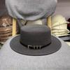 Sunscreen straw hat women's sunshade belt buckle flat top hat top hat traveling shopping straw hat fashion versatile