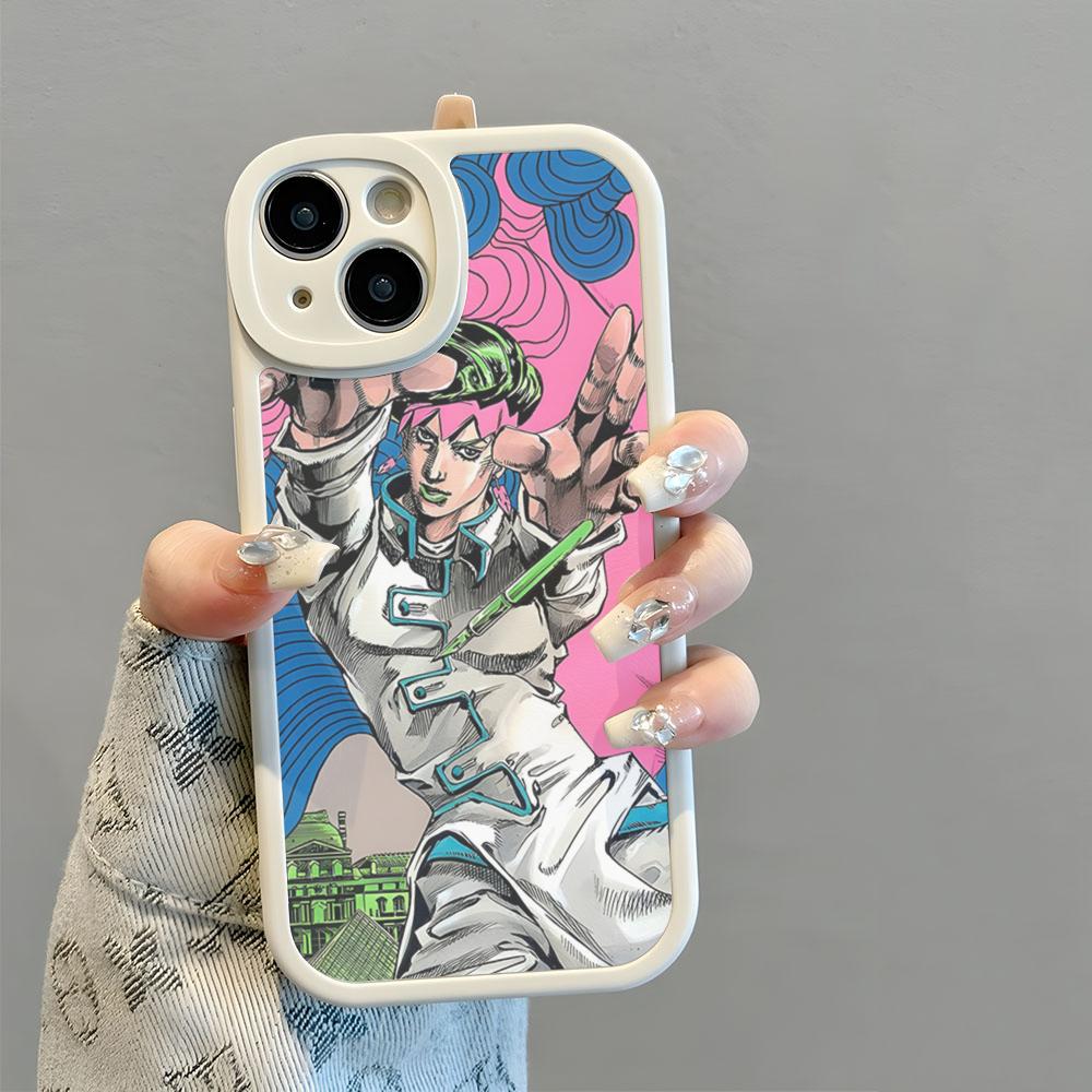 JoJo's Bizarre Adventure JoJo Anime Phone Case New 2025 Lambskin Silicone For Luminescent IPhone 16 15 14 11 12 13 Pro Max Mini