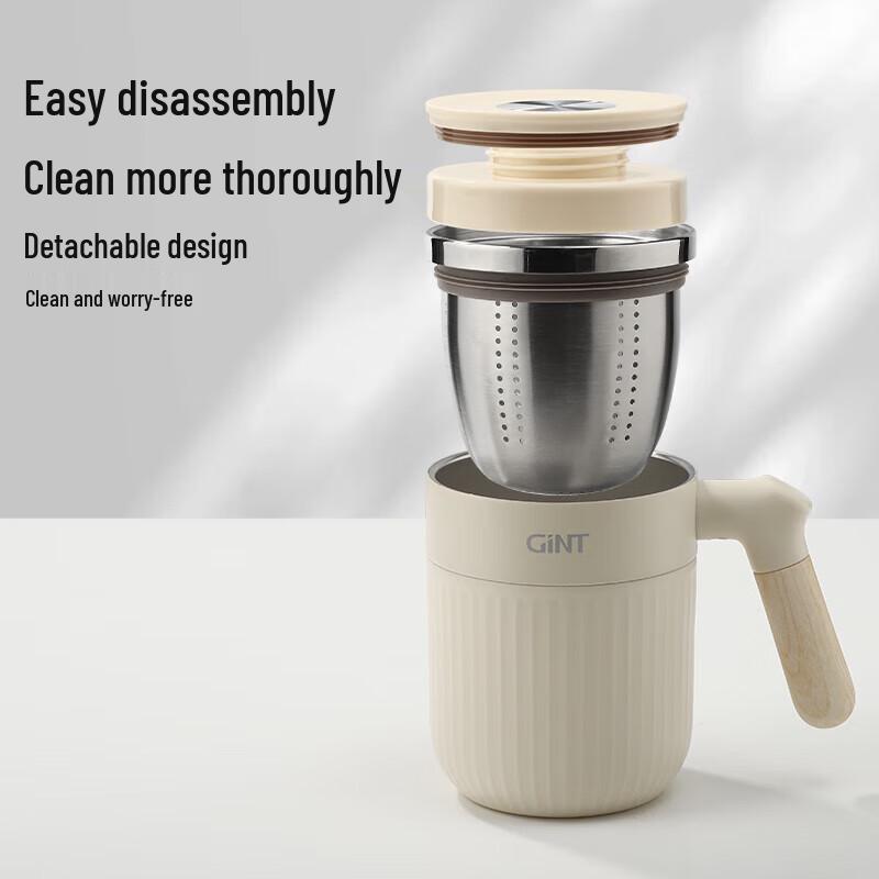 Jiate 316L Stainless Steel Tea Infuser Thermos Mug