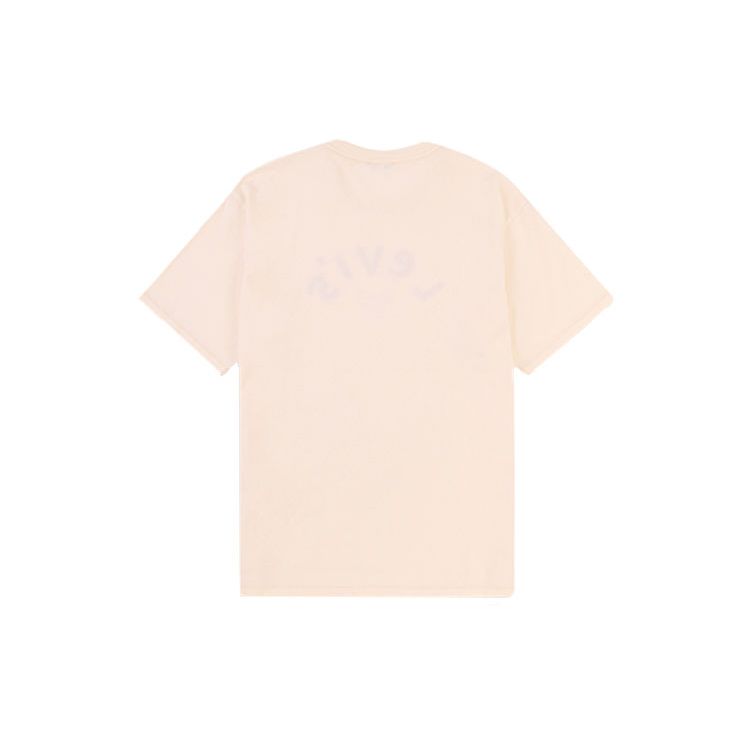 Levis Casual Comfortable Round Neck T-Shirt Men Tops Off-White A0192-0000